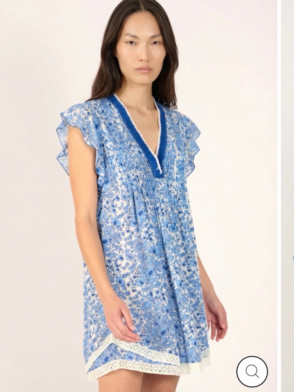Poupette St Barth Mini Sasha Dress in Blue